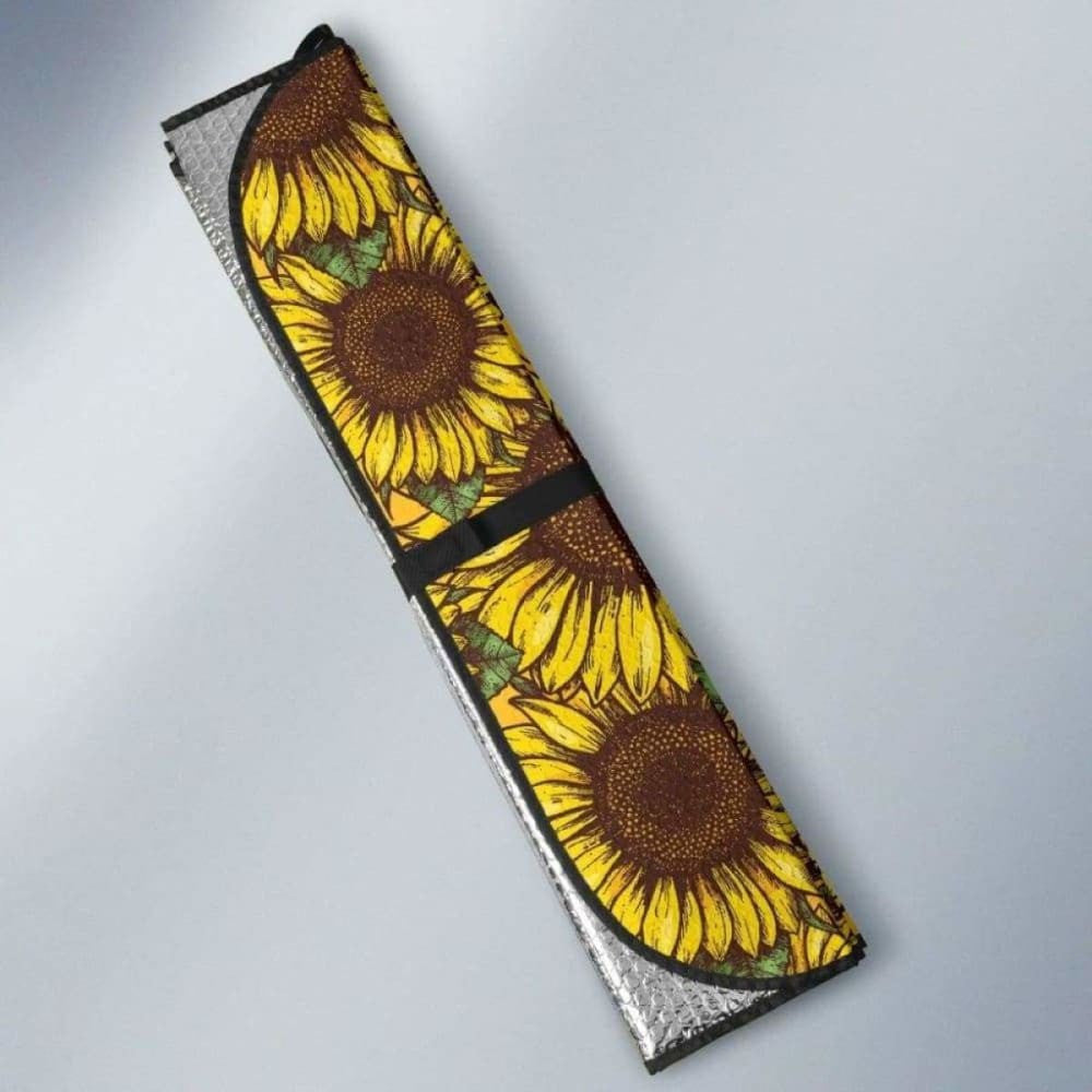 Sunflower Pattern Car Auto Sun Shades
