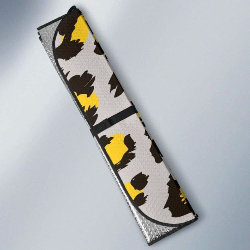Gray Leopard Print Pattern Car Auto Sun Shades