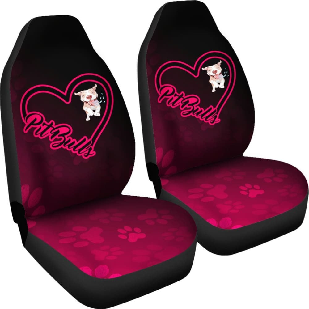 Love Pit Bull Car Seat Covers