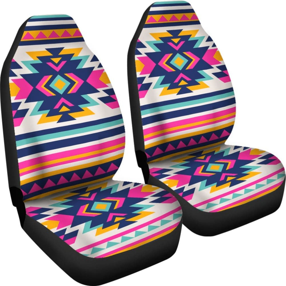 Colorful Aztec Design For Women Car Seat Covers