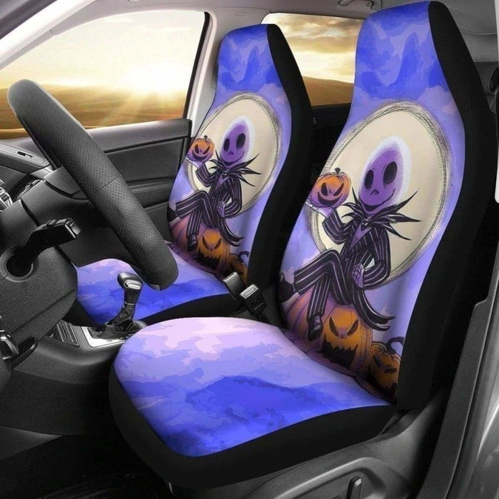 Nightmare Before Christmas Car Seat Covers Cute Pumpkin King