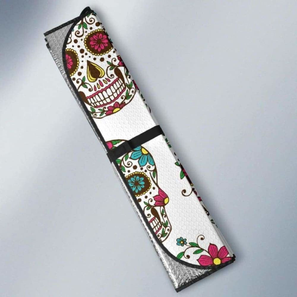 Sugar Skull Car Auto Sun Shade