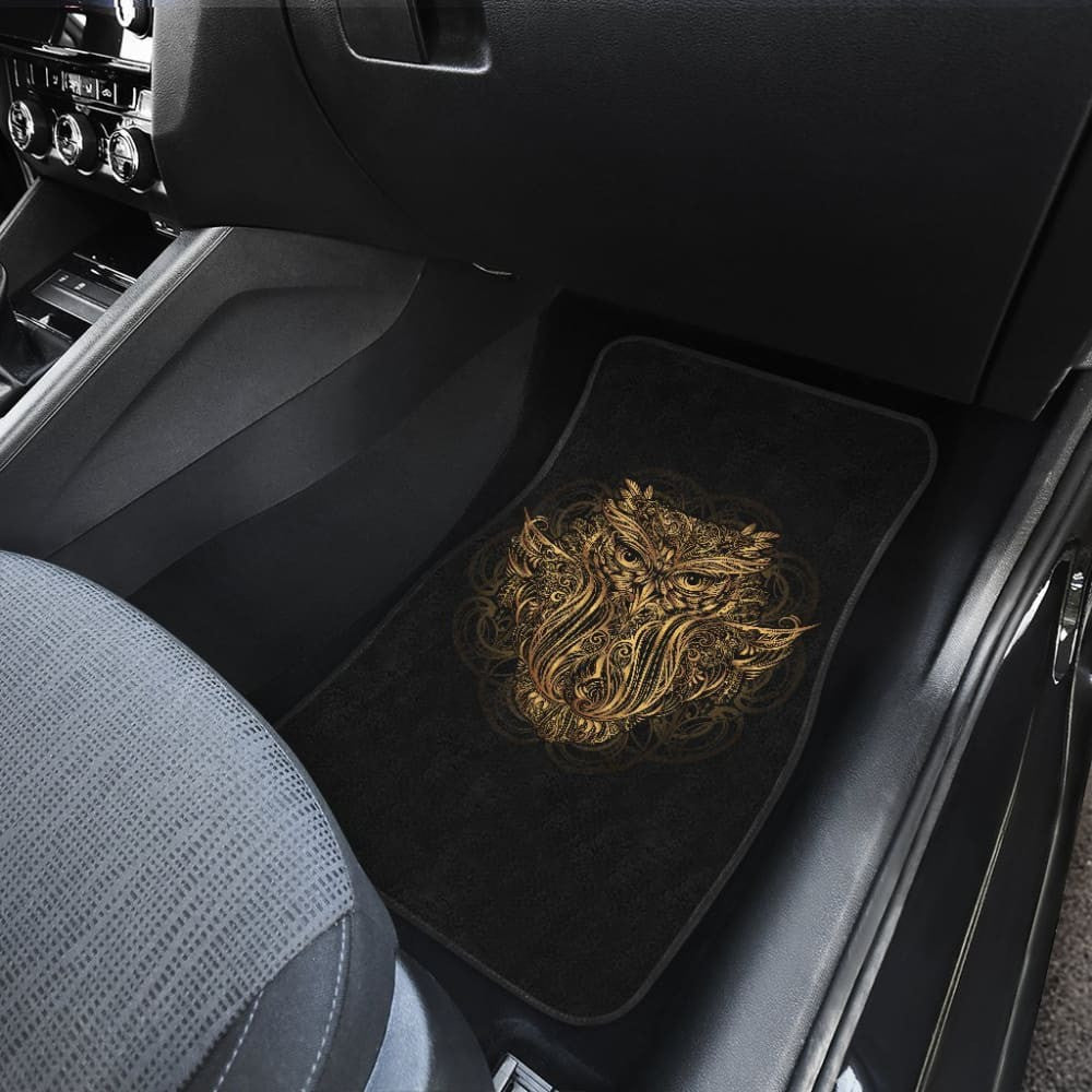 Mandala Owl Car Mat