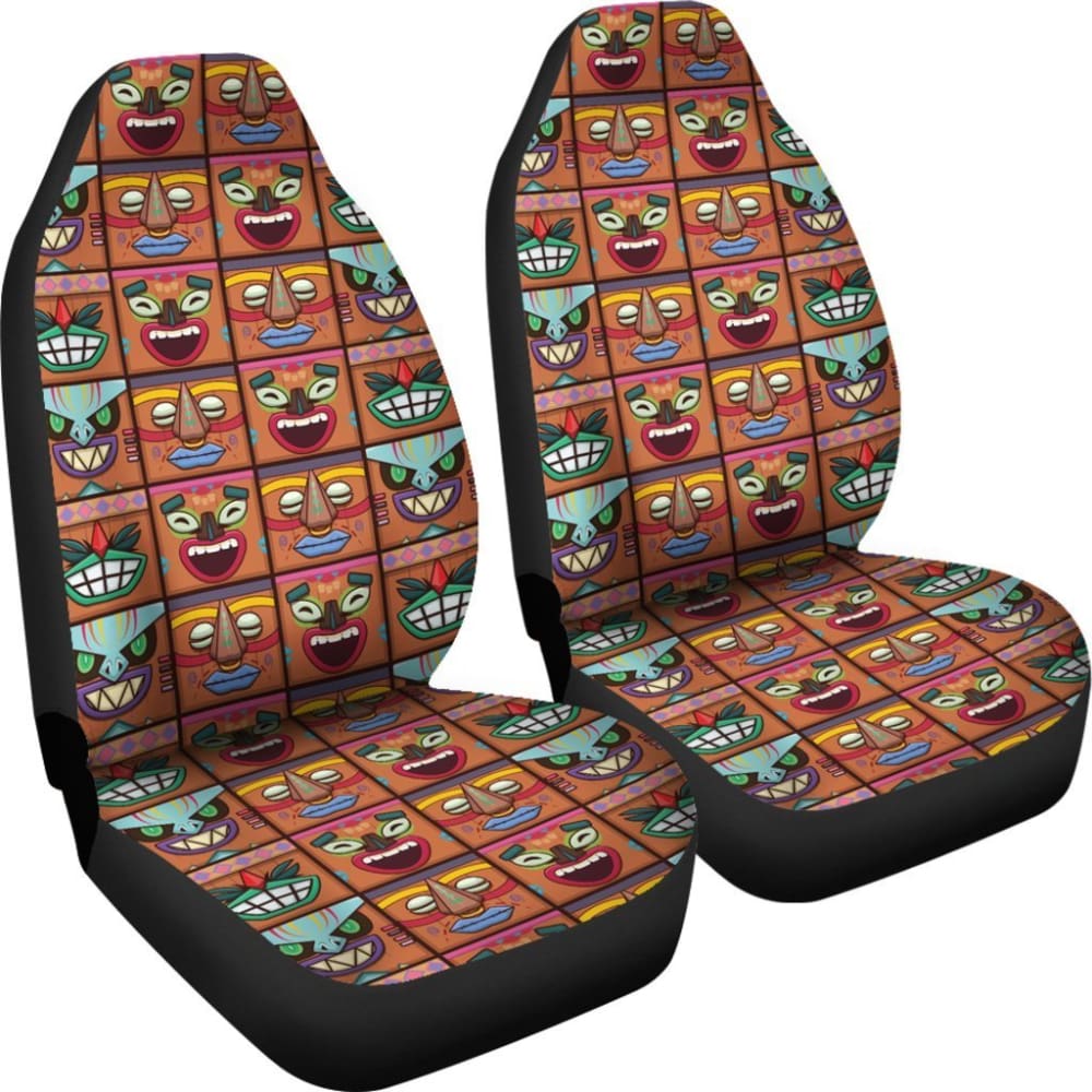 Hawaii Tiki God Car Seat Covers