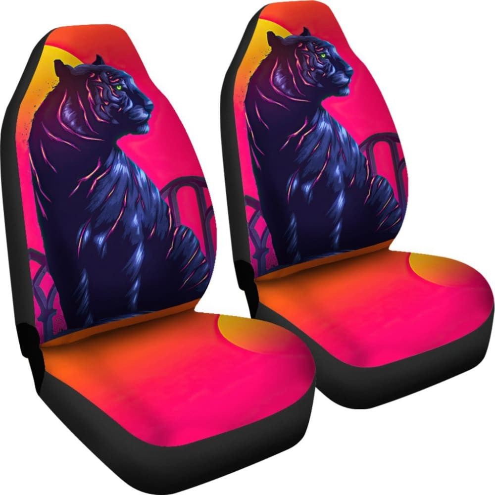 Tiger Digital Art Car Seat Covers