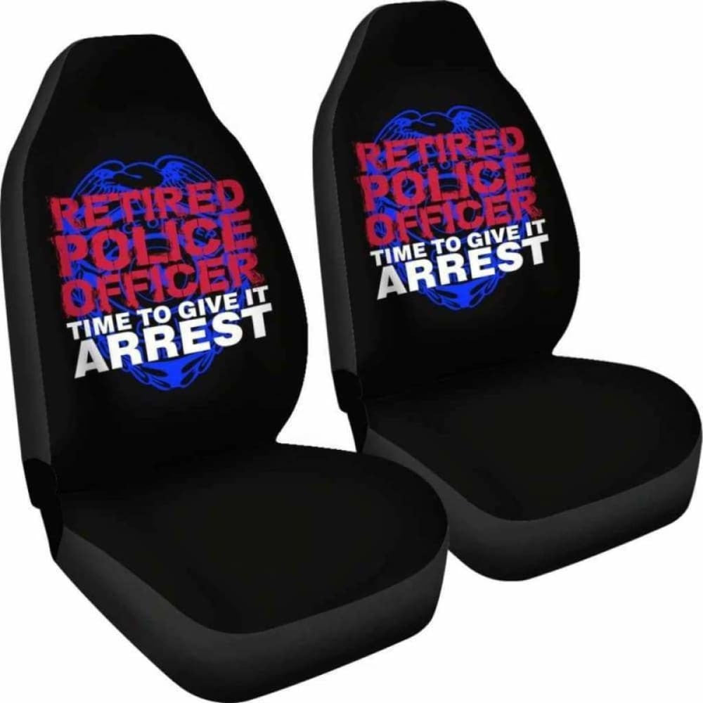 Retired Police Officer Car Seat Covers