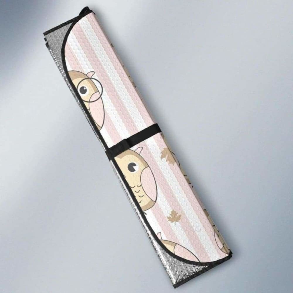 Cute Owl Leaf Car Auto Sun Shades