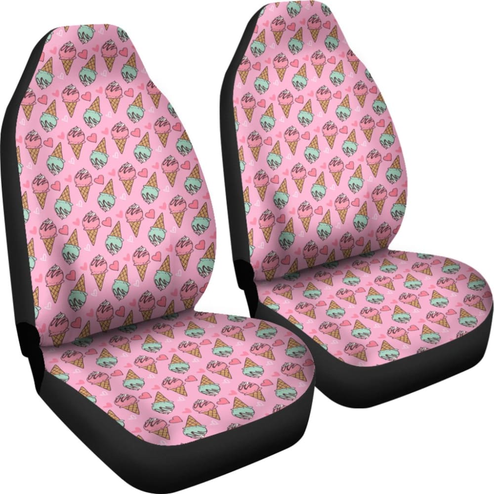 Cute Ice Cream Pattern Car Seat Covers