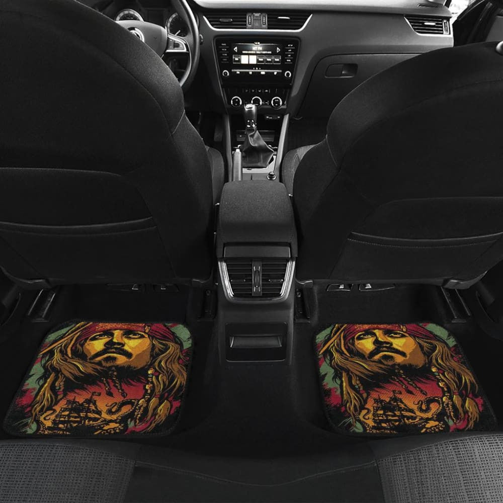 Jack Sparrow Art Car Floor Mats Pirates Of The Caribbean