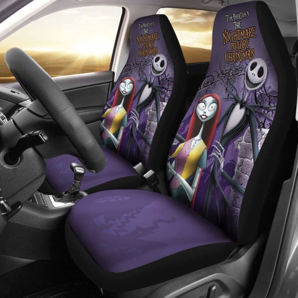Jack & Sally Nightmare Before Christmas Car Seat Covers Amazing