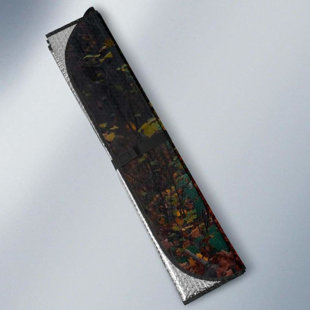 Labrador Retriever Autumn Foliage Forest Hd Car Sun Shade