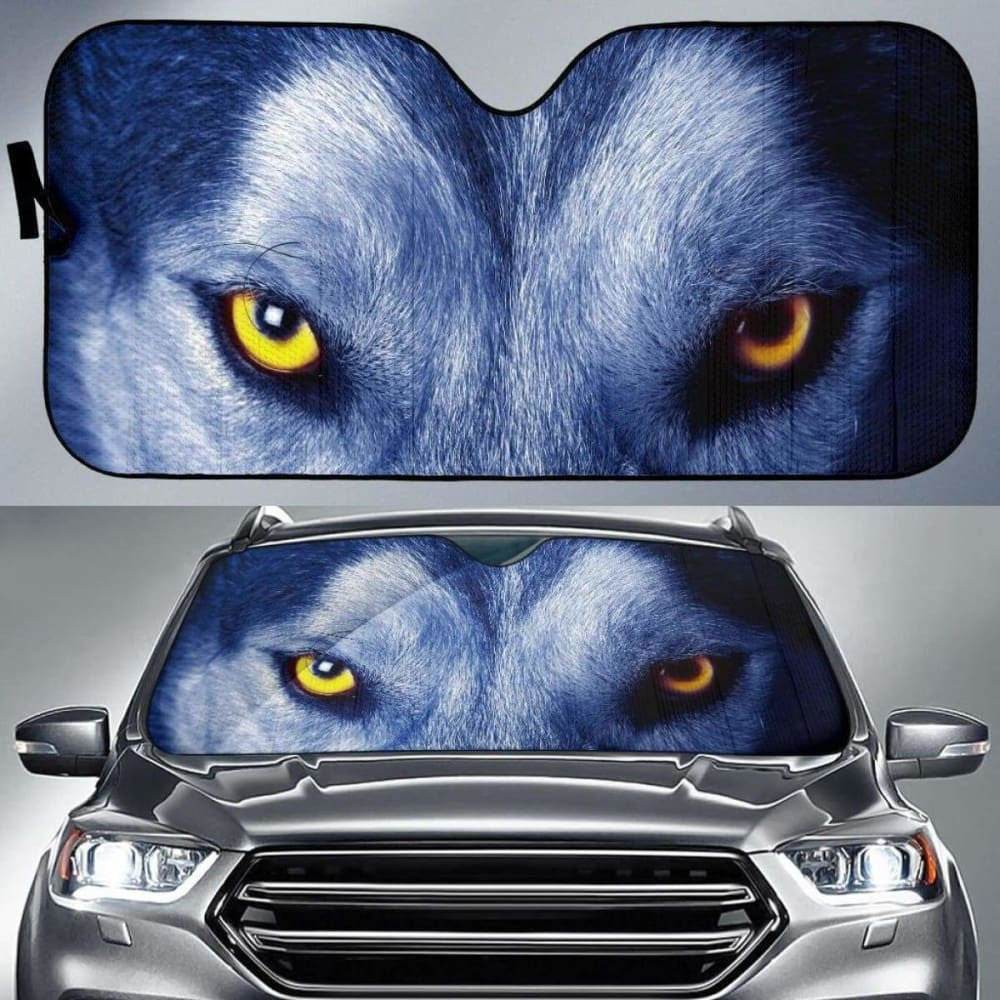 I'M Watching You Wolf Eyes Auto Sun Shade