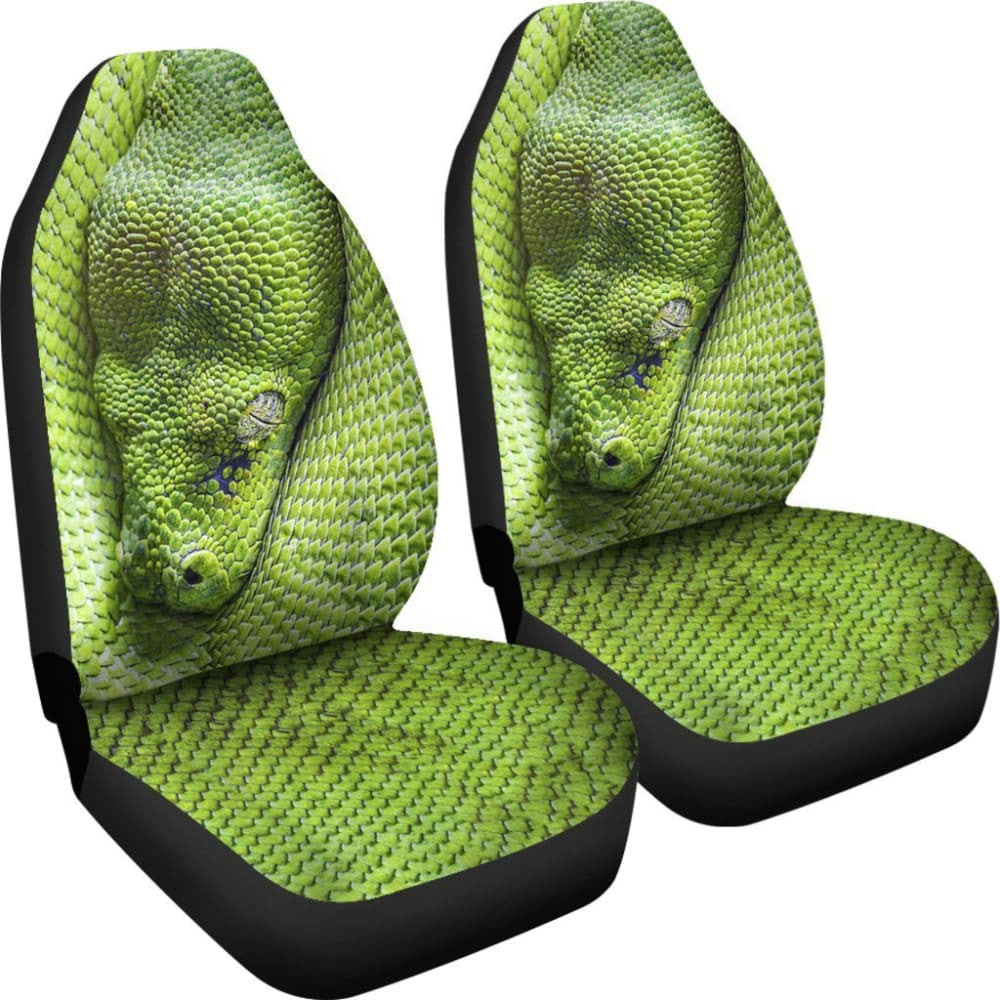 Car Seat Covers - Green Snake