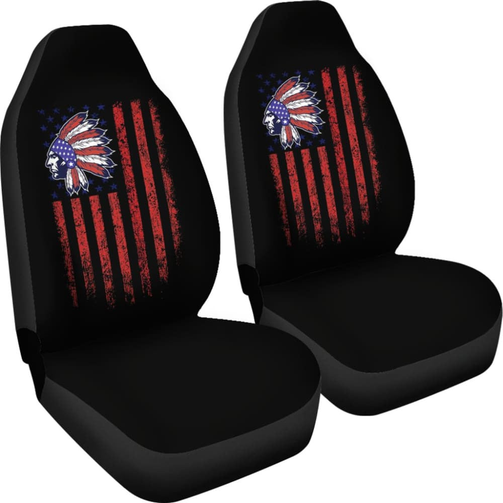 Amazing Native American Flag Car Seat Covers