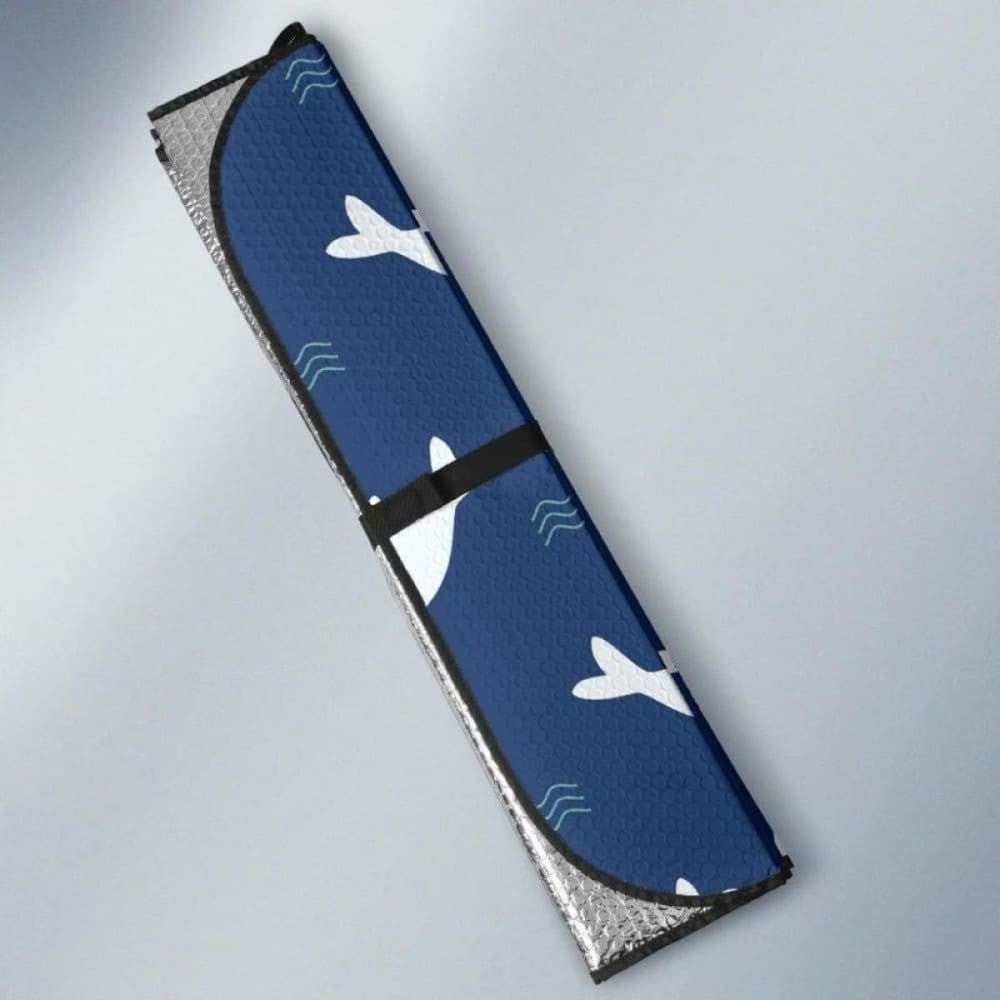 Cute White Baby Sea Lion Seal Pattern Car Auto Sun Shades