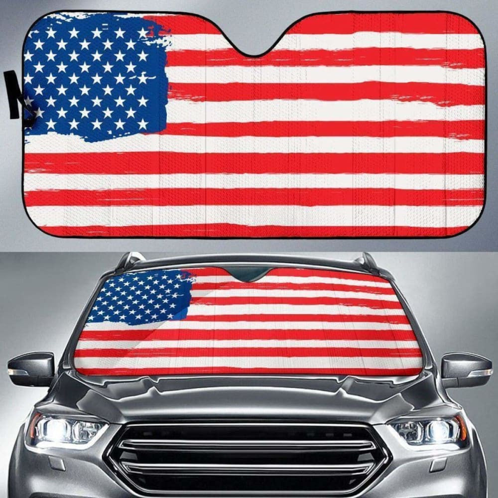 Usa Flag Car Sun Shades