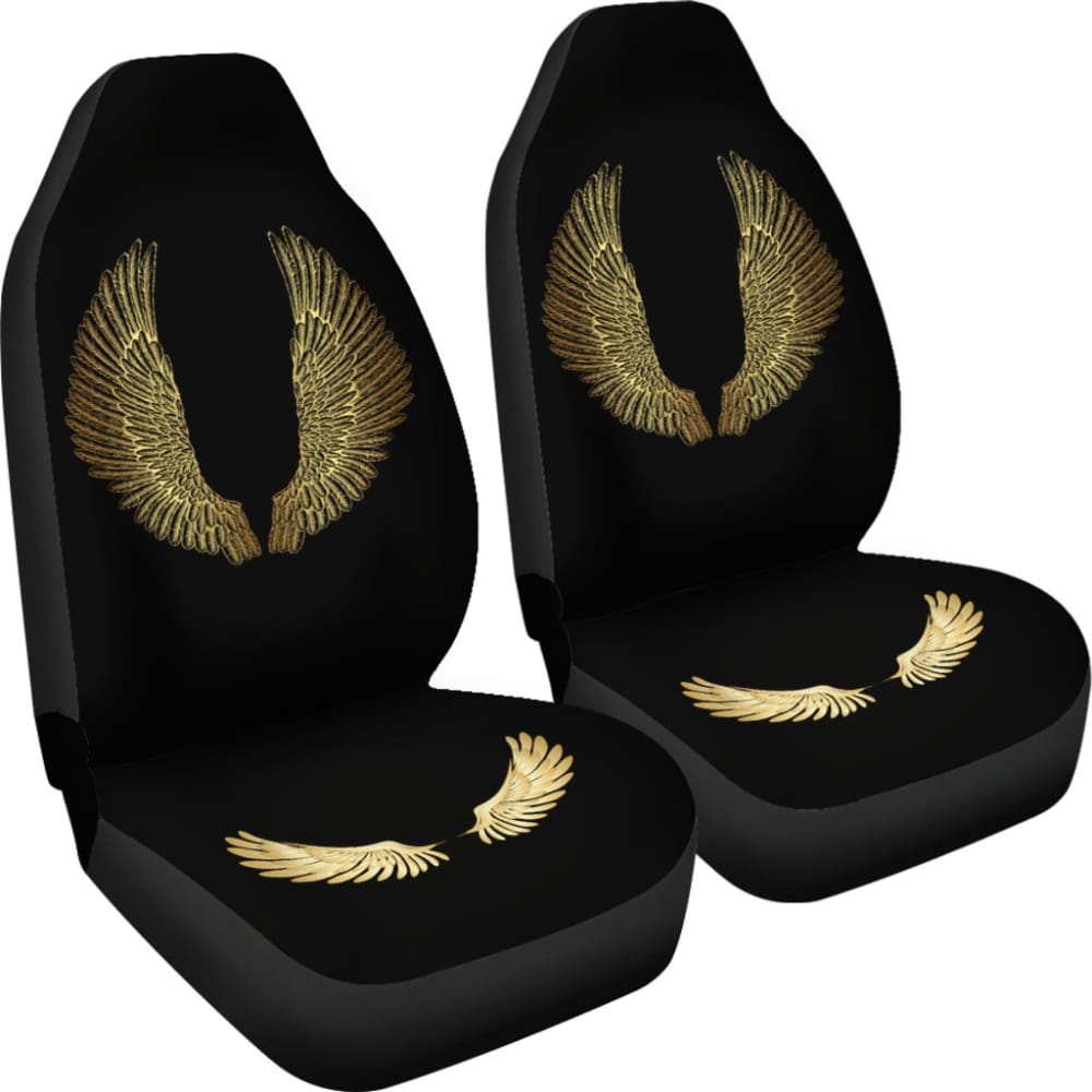 Angel Wings Gold Custom Car Seat Covers