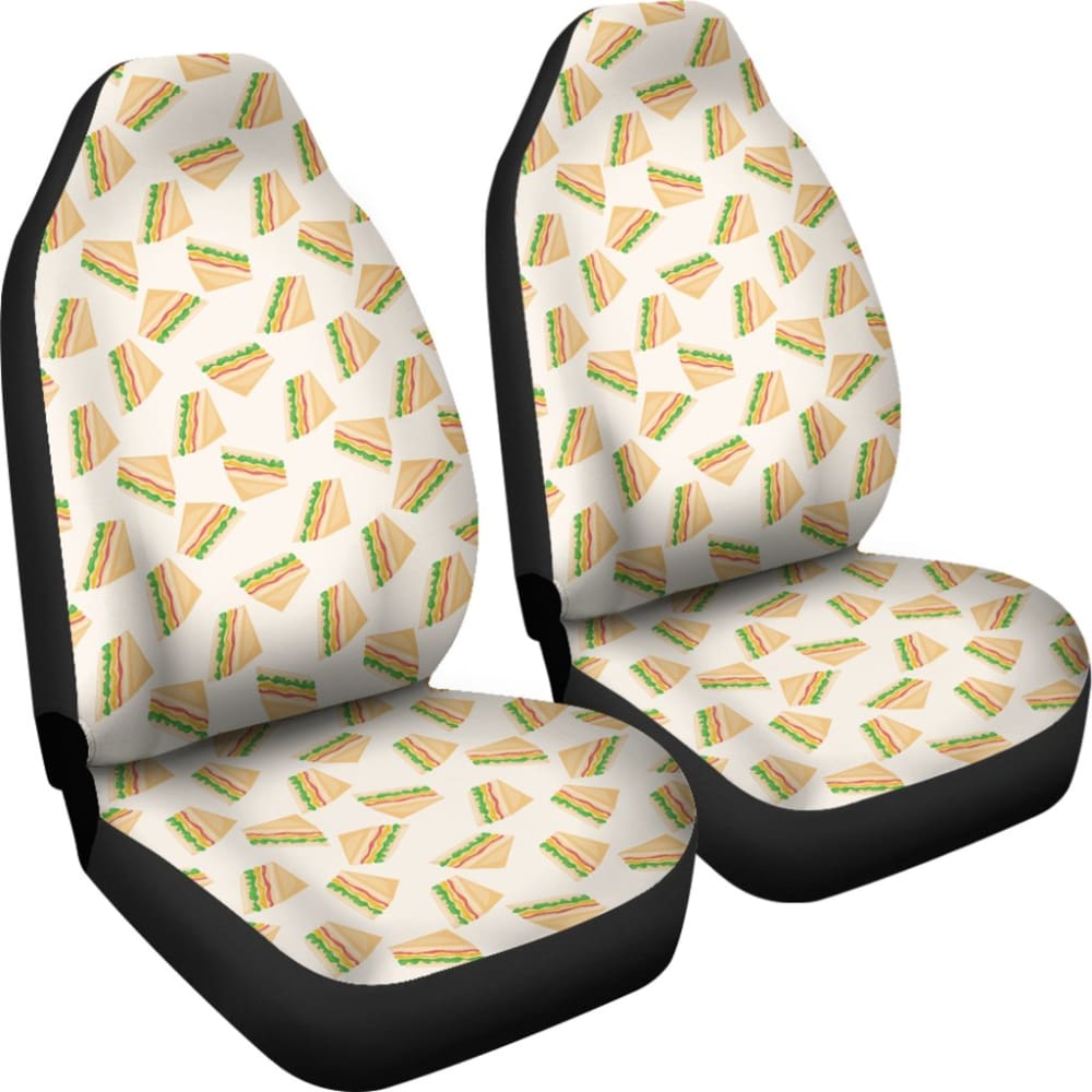 Funny Sandwich Pattern Car Seat Covers