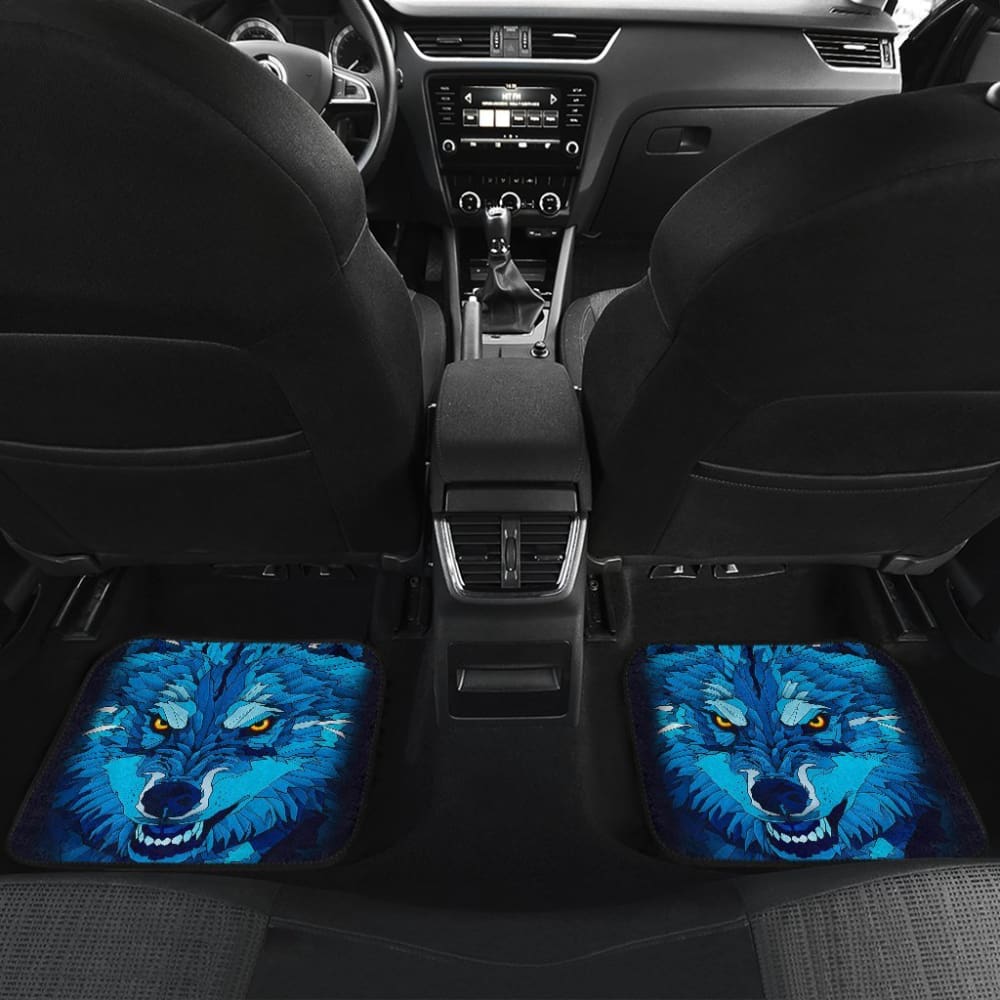 Wolf Front And Back Car Mats