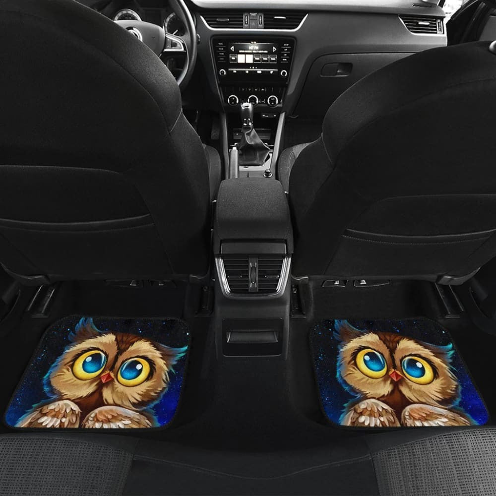 Owl Chibi Funny Face Car Floor Mats
