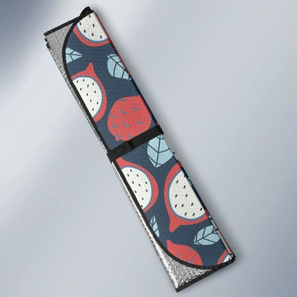 Dragon Fruits Dark Blue Background Car Auto Sun Shades