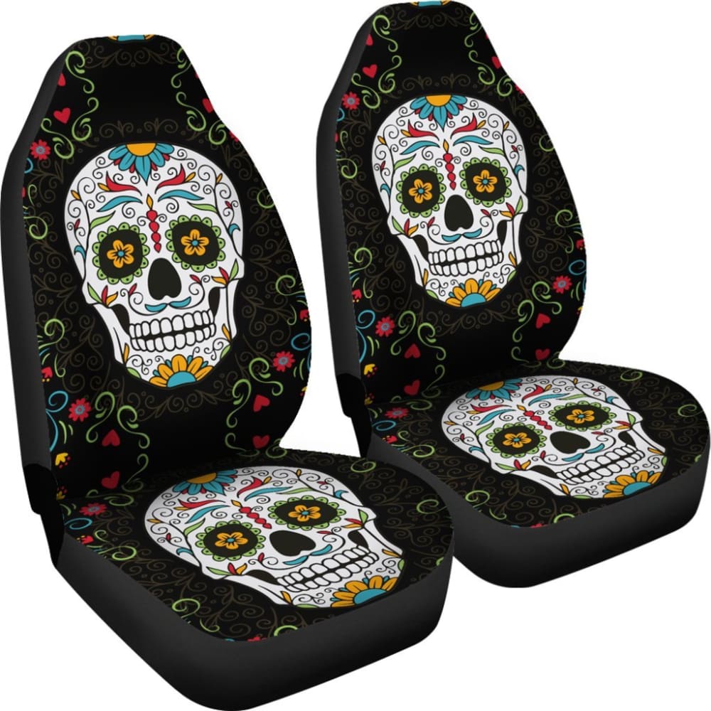 Flower Sugar Skull Ii Car Seat Covers