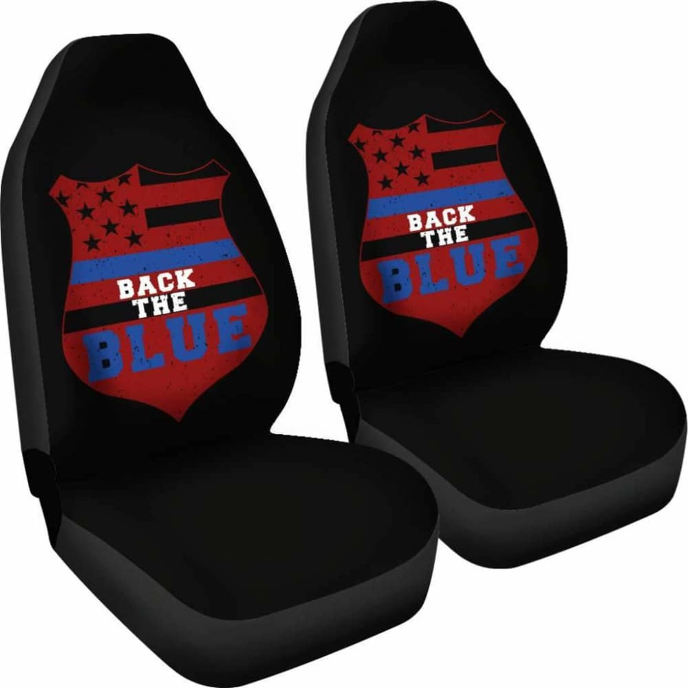 Back The Blue Police Usa Car Seat Covers