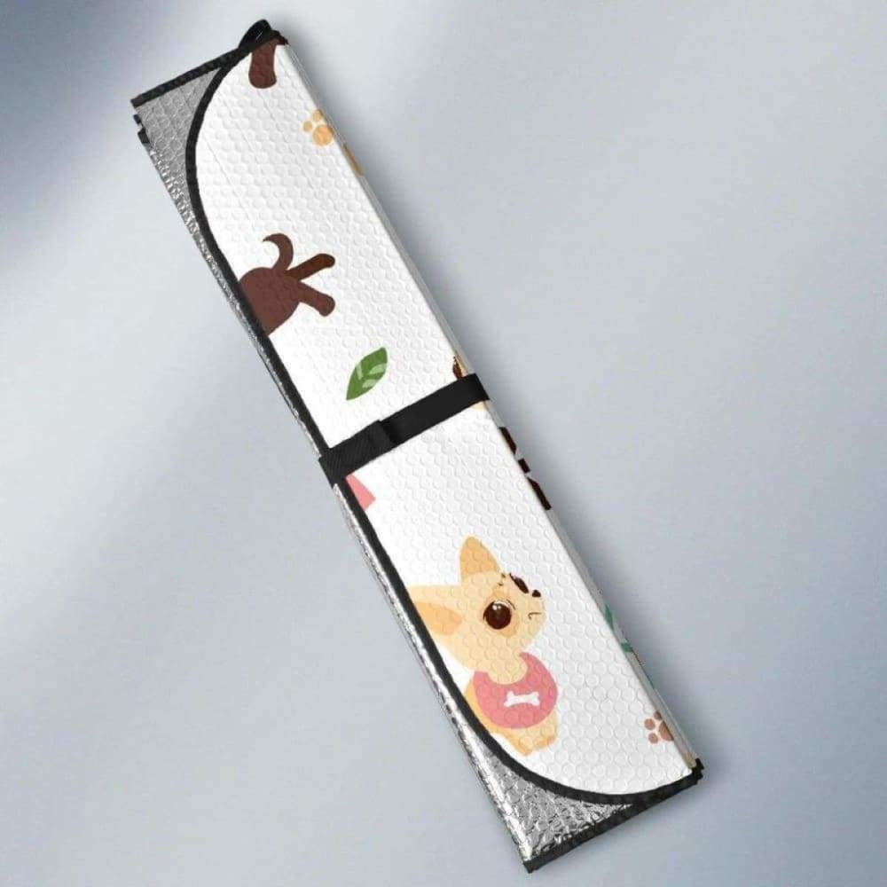 Cute Chihuahua Puppie Pattern Car Auto Sun Shades