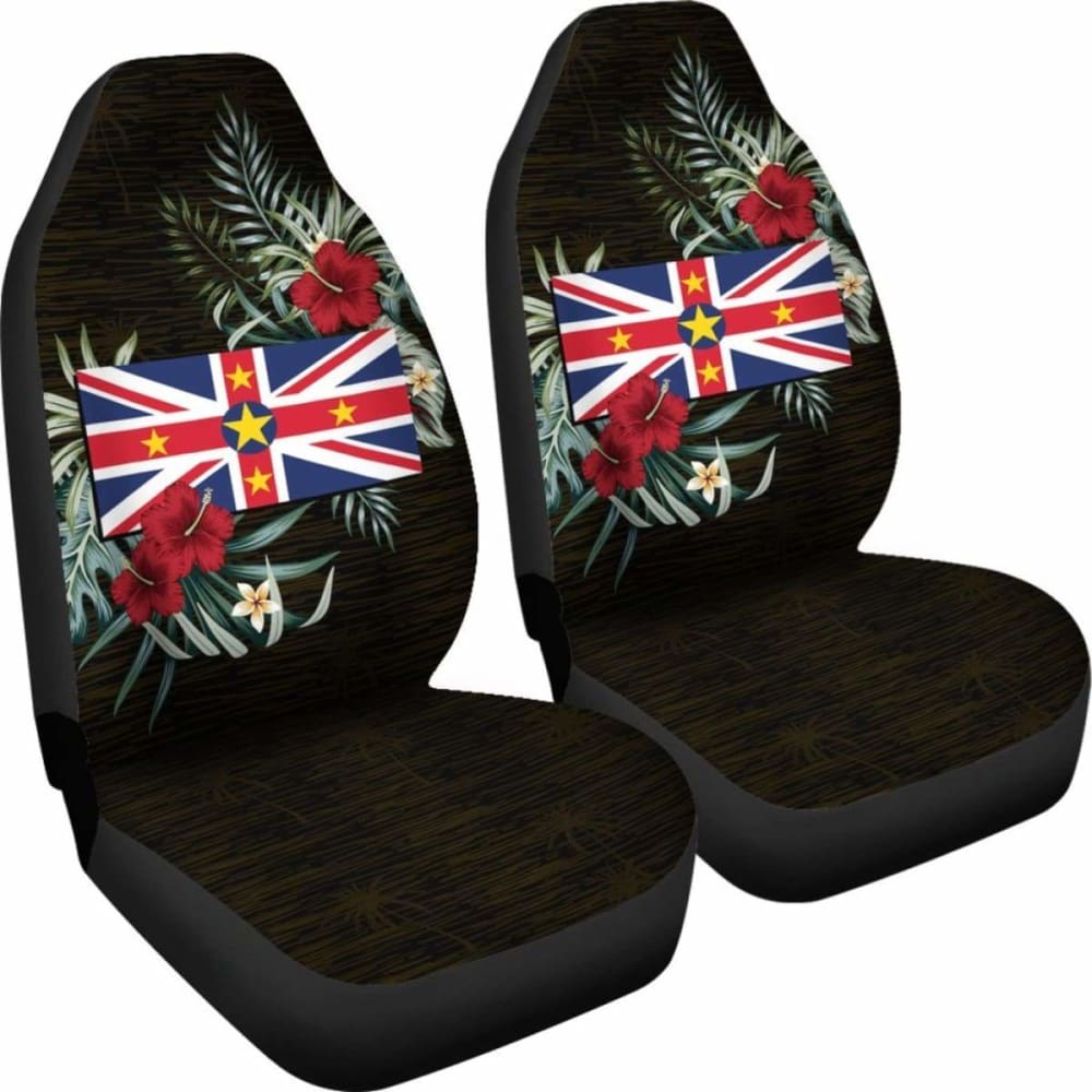 Niue Hibiscus Car Seat Covers