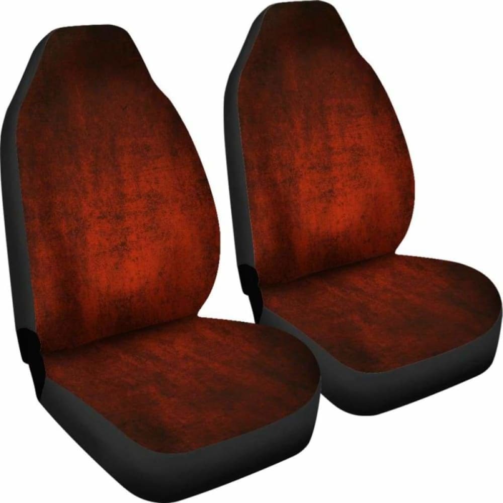 Red Grunge Car Seat Covers
