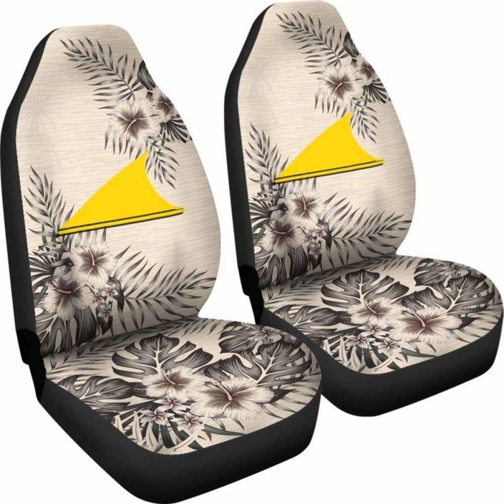Tokelau Car Seat Covers The Beige Hibiscus (Set Of Two)