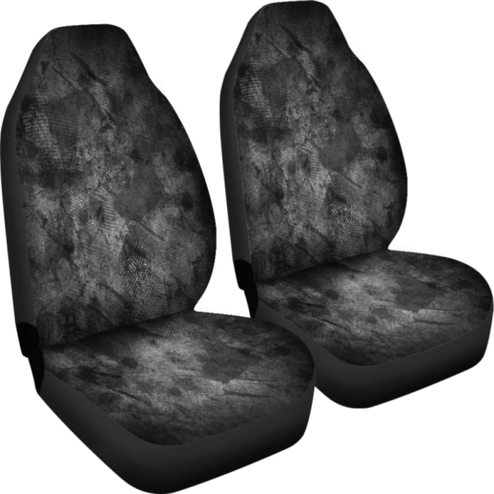 Black Grunge Car Seat Covers