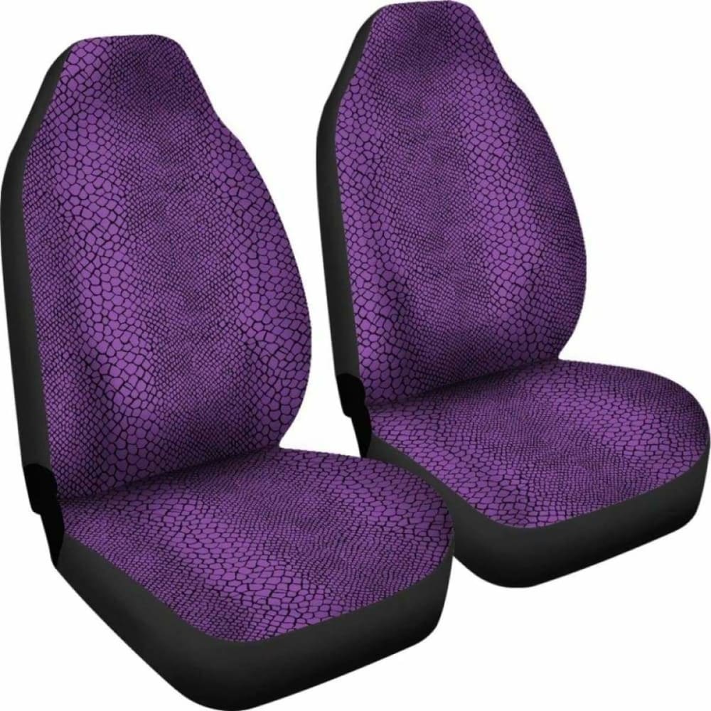 Purple Snake Skin Lizard Scales Reptile Car Seat Covers
