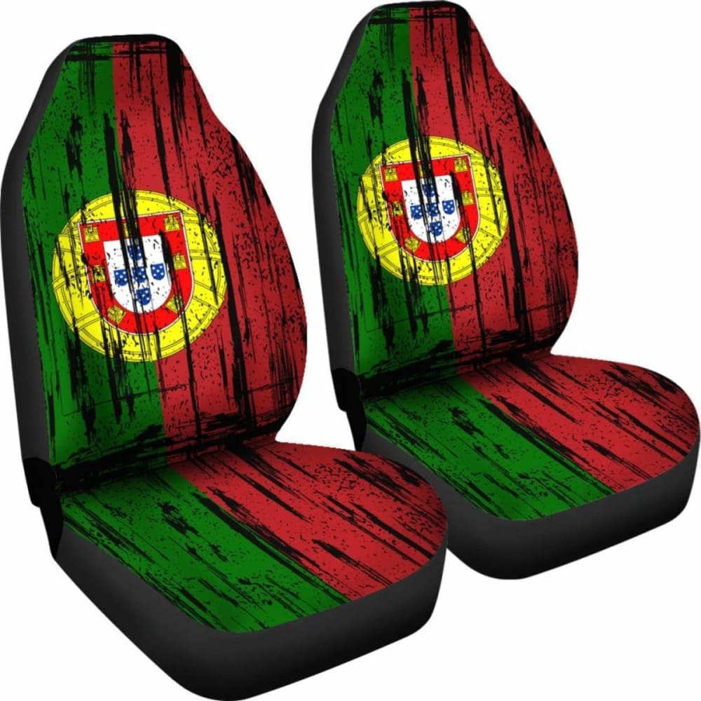 Portugal Grunge Flag Seat Covers