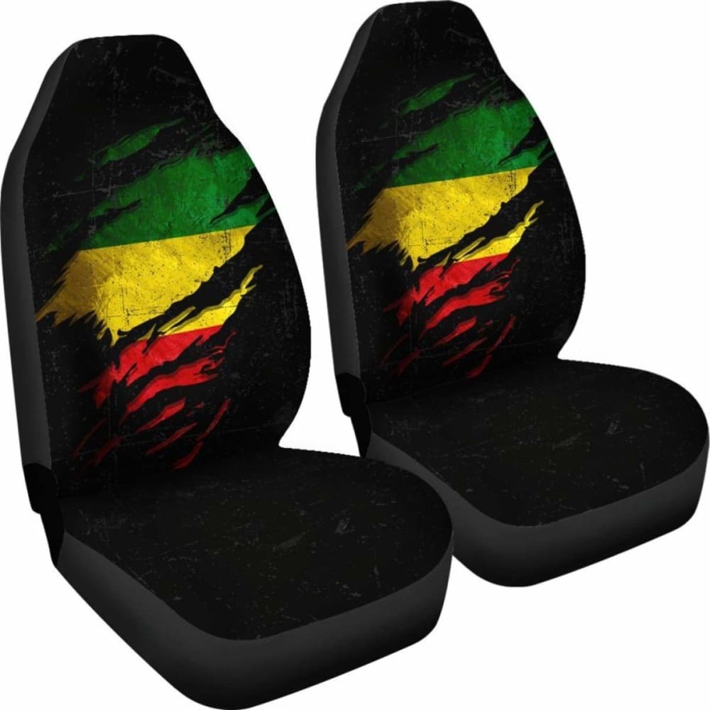 Ethiopia In Me Car Seat Covers - Special Grunge Style (Set Of Two)