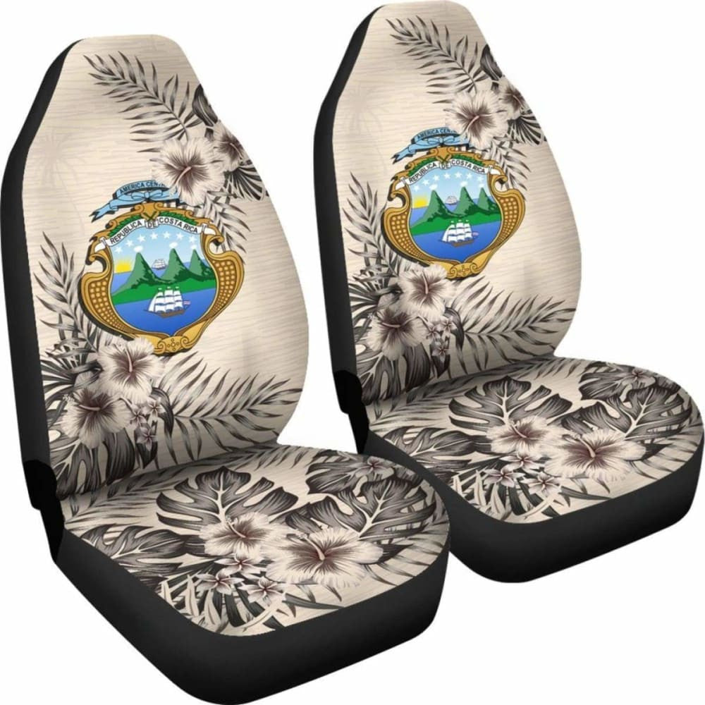 Costa Rica Car Seat Covers The Beige Hibiscus (Set Of Two)