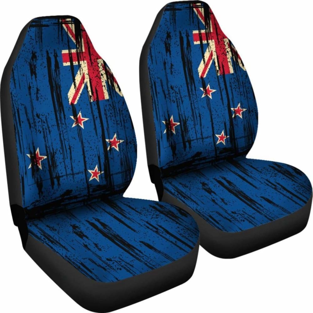 New Zealand Grunge Flag Car Seat Cover