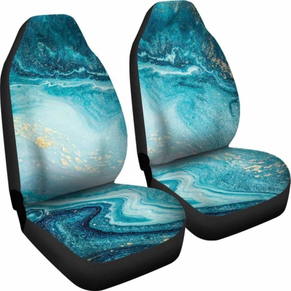Teal Marble Cl Car Seat Covers