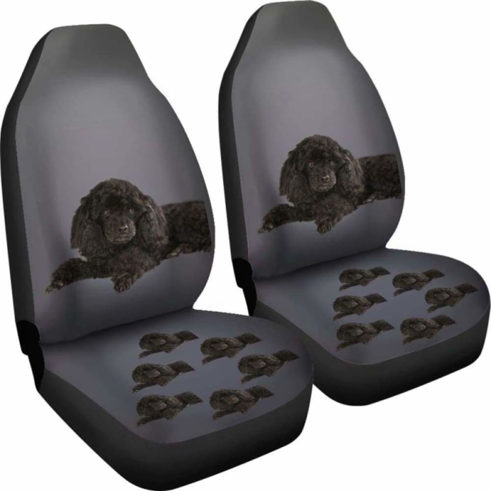 Poodle Car Seat Cover Black