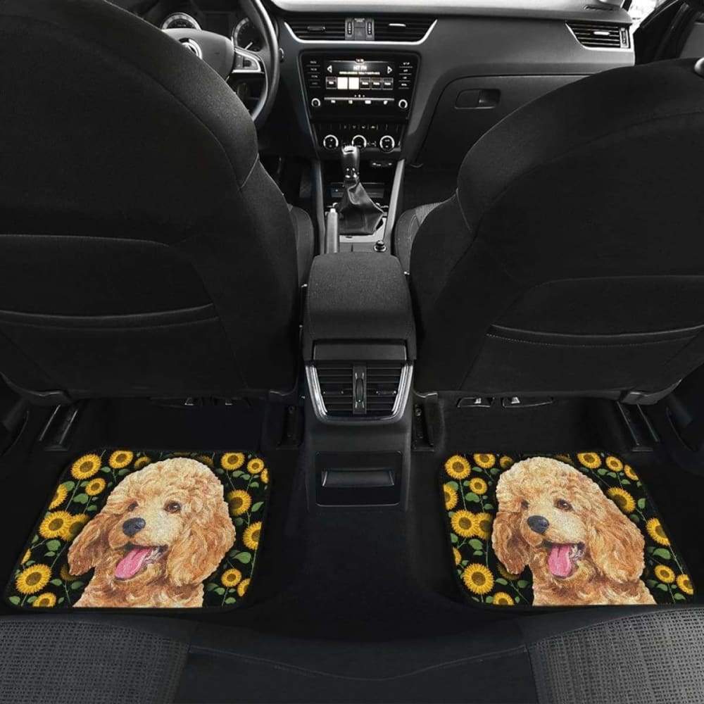 Poodles Dog You're My Sunshine Sunflower Car Floor Mats
