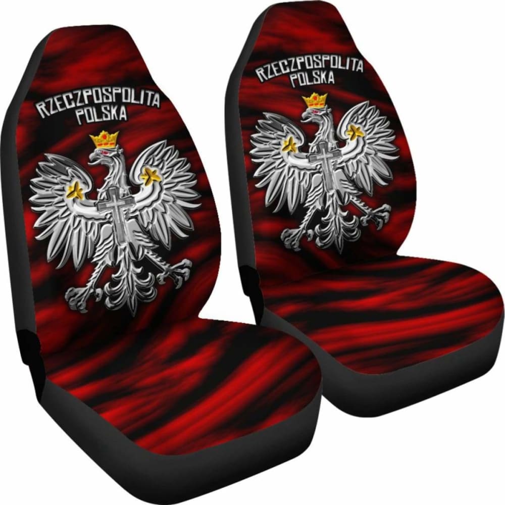 Poland Car Seat Covers - Polish Eagle -