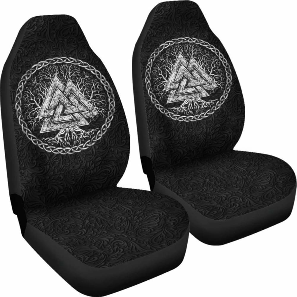 Viking Car Seat Covers, Yggdrasil Valknut