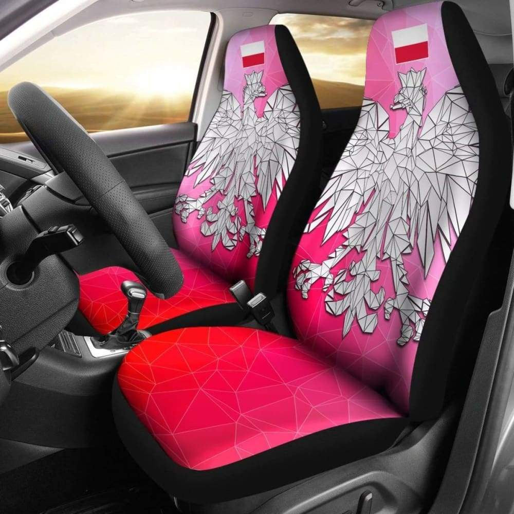 The Poland Polygonal Eagle Car Seat Covers