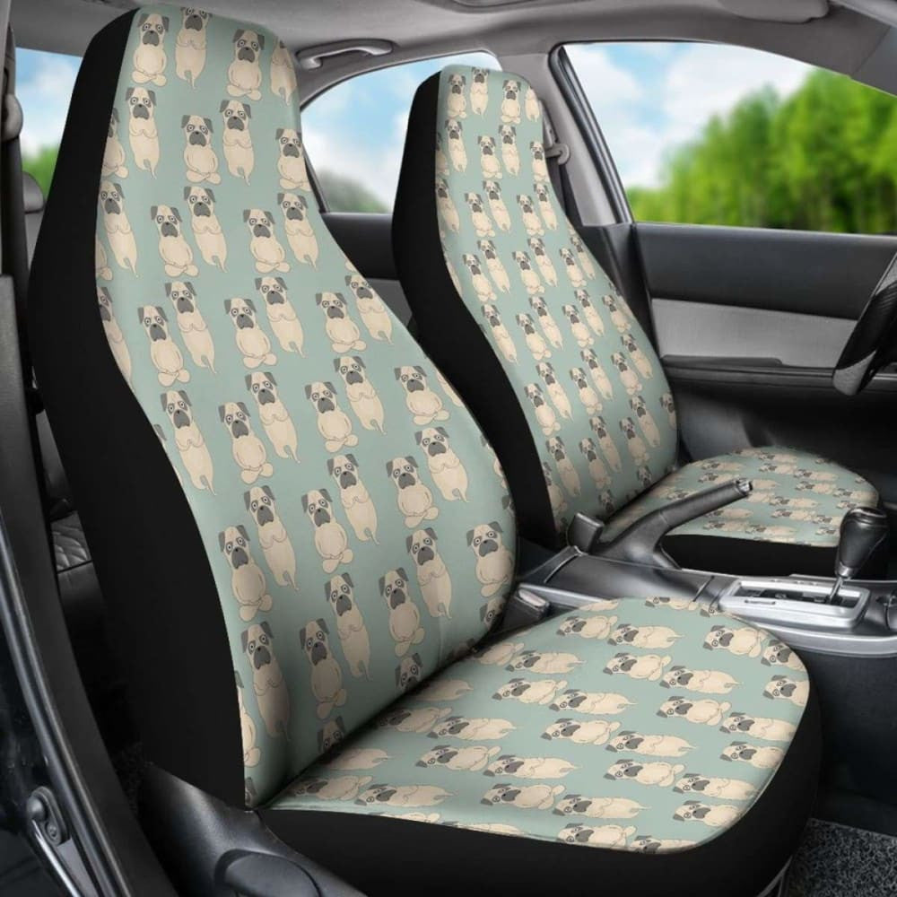 Yoga Pug Car Seat Covers