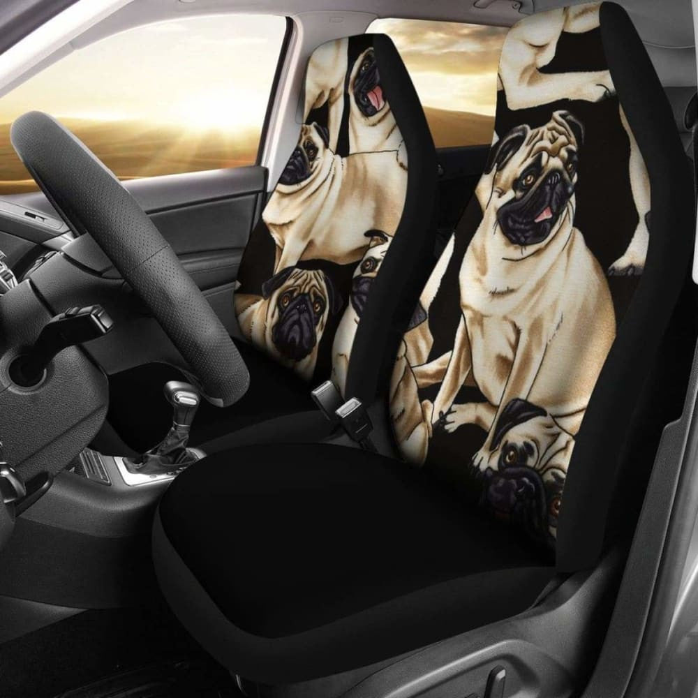 Bunch Of Pugs Car Seat Covers