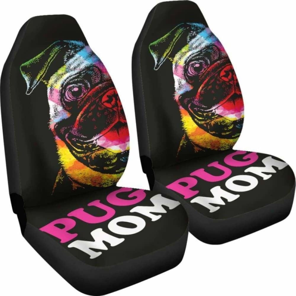 Pug Mom Car Seat Covers