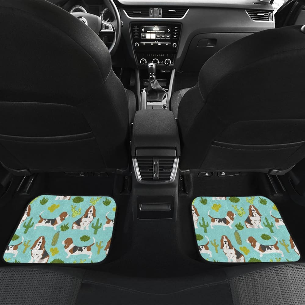 Cute Basset Hound Dog Car Floor Mats Amazing Gift Ideas