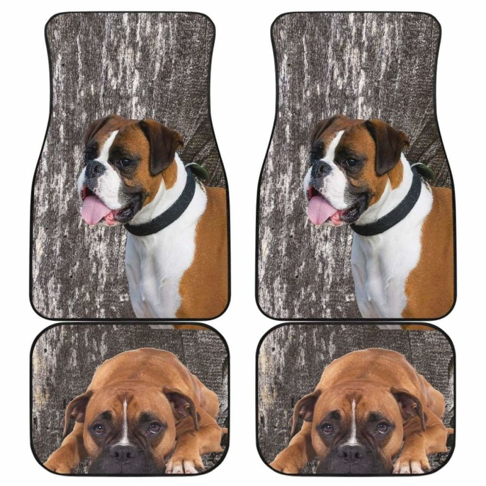 Boxer Car Floor Mats Front-Back Set Of