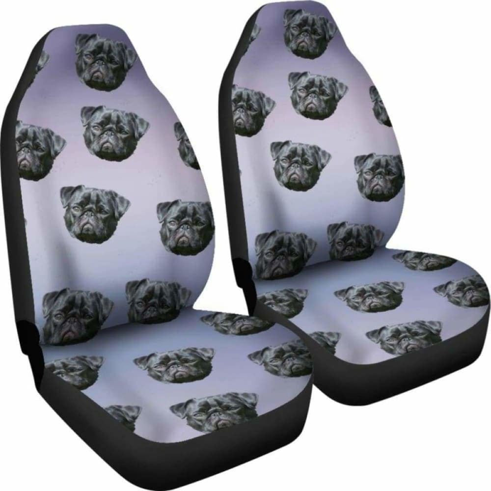 Pug Car Seat Cover Black