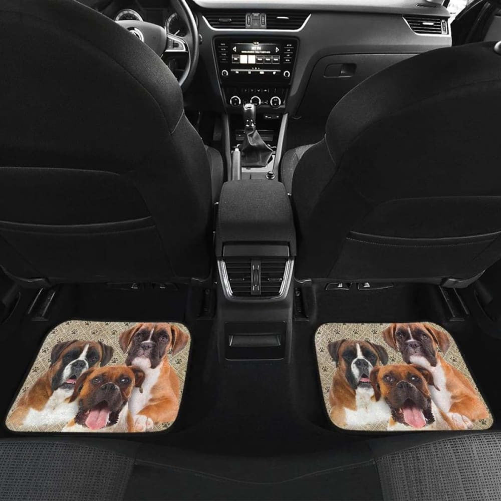 Boxer Dog Car Floor Mats Funny For Boxer Dog Lover